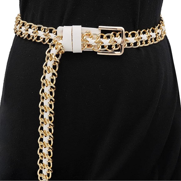 Club Chain Leather Belt